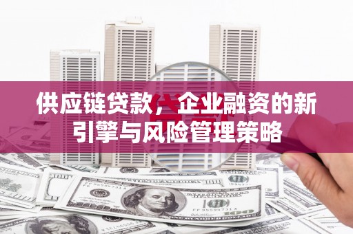 婺源供应链贷款，企业融资的新引擎与风险管理策略