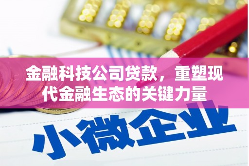 婺源金融科技公司贷款，重塑现代金融生态的关键力量