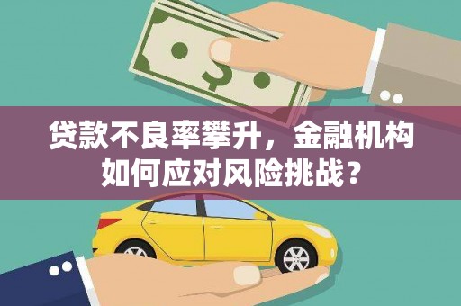 婺源贷款不良率攀升，金融机构如何应对风险挑战？